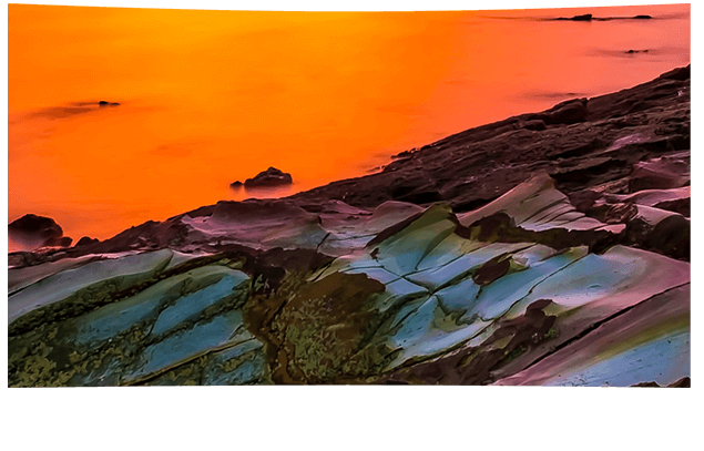 노을의 절벽 이미지