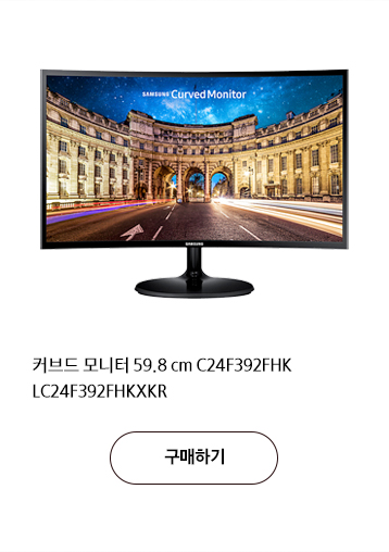 커브드 모니터 59.8 cm C24F392FHK LC24F392FHKXKR 구매하기